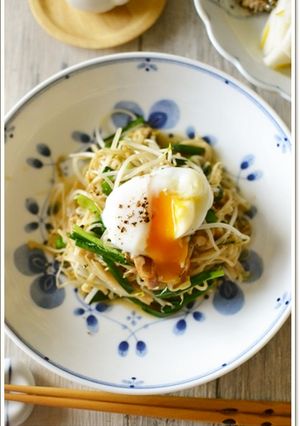 もやしとにらの甘辛炒め煮-レシピのメイン写真