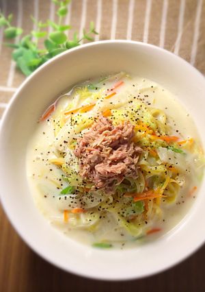 シーチキンと白菜のミルクパスタ-レシピのメイン写真