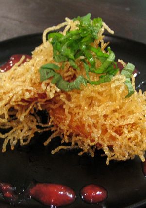 ビーフン衣の変わりカニしんじょ揚げ　-レシピのメイン写真
