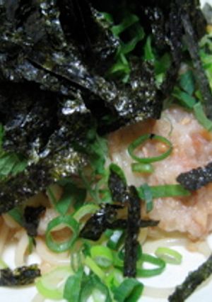 納豆おろし梅シソパスタ-レシピのメイン写真