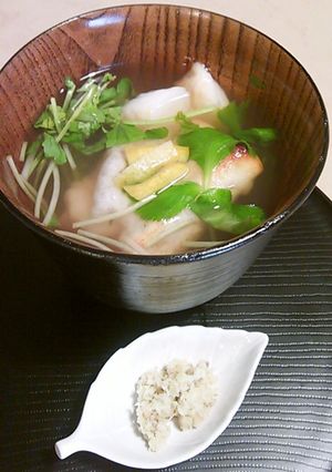 つぶ貝のお出汁のお雑煮-レシピのメイン写真