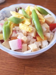 バラ寿司(ちらし寿司)リメイク蒸し寿司!-レシピのメイン写真