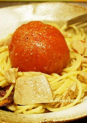 シーチキンでホットトマトパスタ-レシピのメイン写真