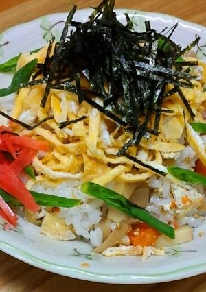 おせち残りで彩り鮮やか簡単ちらし寿司-レシピのメイン写真