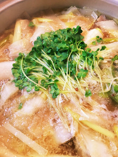 男子ごはん的鶏ごまみぞれ鍋ネギ多めで-レシピのメイン写真