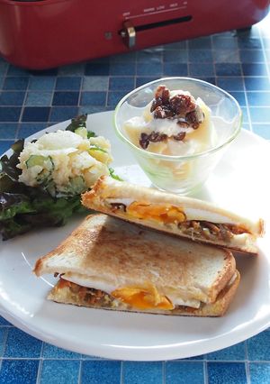 ★リメイク3　朝食はきんぴらホットサンド-レシピのメイン写真