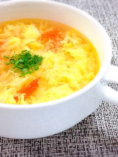 簡単!トマトと卵のスープ♪-レシピのメイン写真