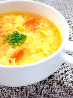 簡単!トマトと卵のスープ♪-レシピのメイン写真