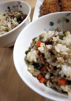 ご飯に♪甘辛肉そぼろ-レシピのメイン写真