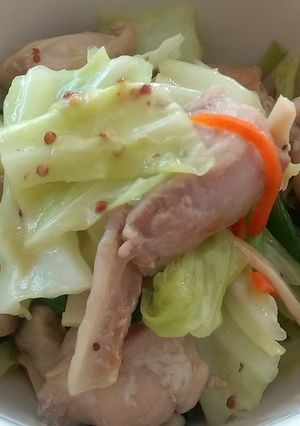 鶏肉の粒マスタード炒め-レシピのメイン写真