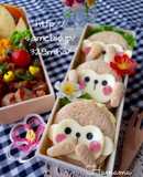 今年の干支♡「見猿聞か猿言わ猿」キャラ弁