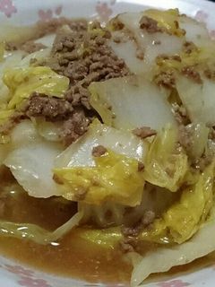 白菜と挽き肉◎とろとろ炒め-レシピのメイン写真