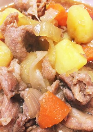 豚肉で肉じゃが-レシピのメイン写真