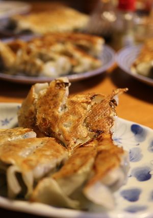 ホットプレートで焼く羽根付き餃子100個-レシピのメイン写真