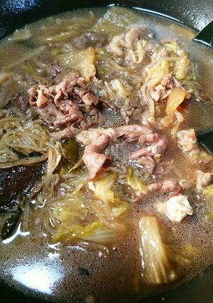 簡単☆すき焼き(牛切り落とし肉)-レシピのメイン写真