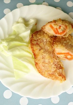 おからのサラダのハム包みフライ-レシピのメイン写真
