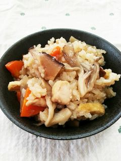 生姜香るきのこたっぷり炊き込みご飯-レシピのメイン写真