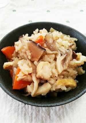 生姜香るきのこたっぷり炊き込みご飯-レシピのメイン写真
