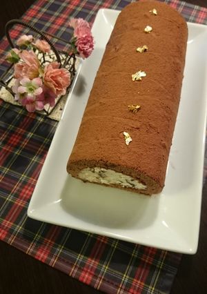 チョコの奏でる素敵なロールケーキ♪-レシピのメイン写真