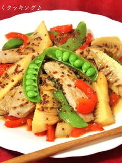 タケノコと、豚肉オイスターソース炒め -レシピのメイン写真
