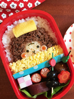 キャラ弁☆温泉お猿くん弁当☆-レシピのメイン写真