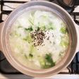 土鍋で七草粥