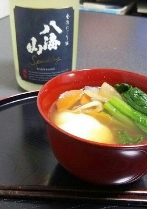 我が家のお雑煮☆☆（鶏肉と醤油ベース）-レシピのメイン写真