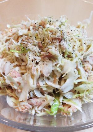 カレーの日に。キャベツのマヨポンサラダ-レシピのメイン写真