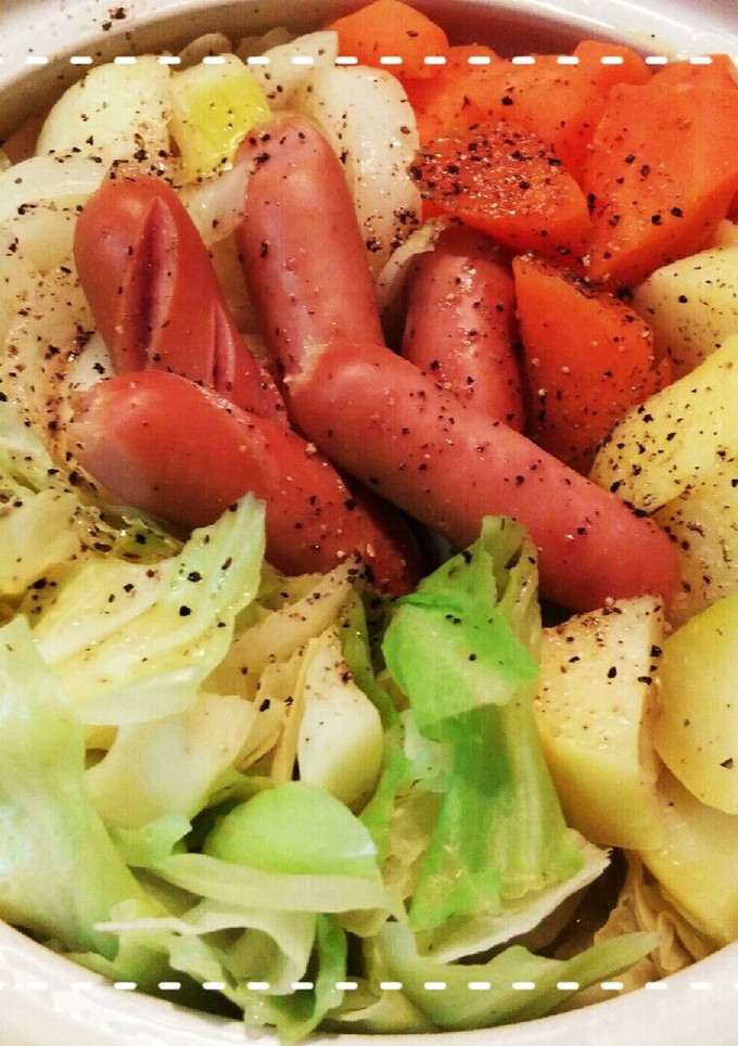 土鍋で簡単！きゃべつと根菜のポトフ-レシピのメイン写真
