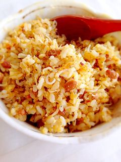 超簡単にパラパラ*納豆としらすの炒飯-レシピのメイン写真