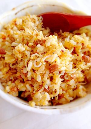 超簡単にパラパラ＊納豆としらすの炒飯-レシピのメイン写真