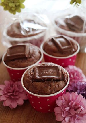 板チョコ&バナナの米粉マフィン-レシピのメイン写真