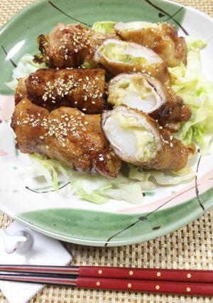 お餅消費に☆もちーずレタスの豚肉巻き-レシピのメイン写真