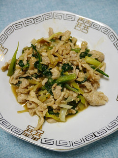 簡単!春菊の青椒肉絲-レシピのメイン写真