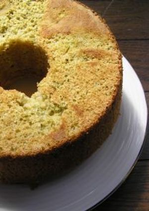 抹茶と豆乳のシフォンケーキ(ノンオイル)-レシピのメイン写真
