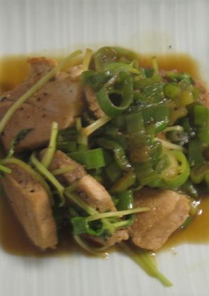 豚もも肉とネギの炒め物-レシピのメイン写真