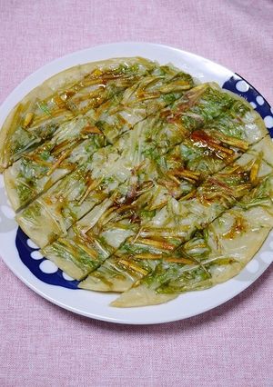 簡単！安納芋と水菜のチヂミ-レシピのメイン写真
