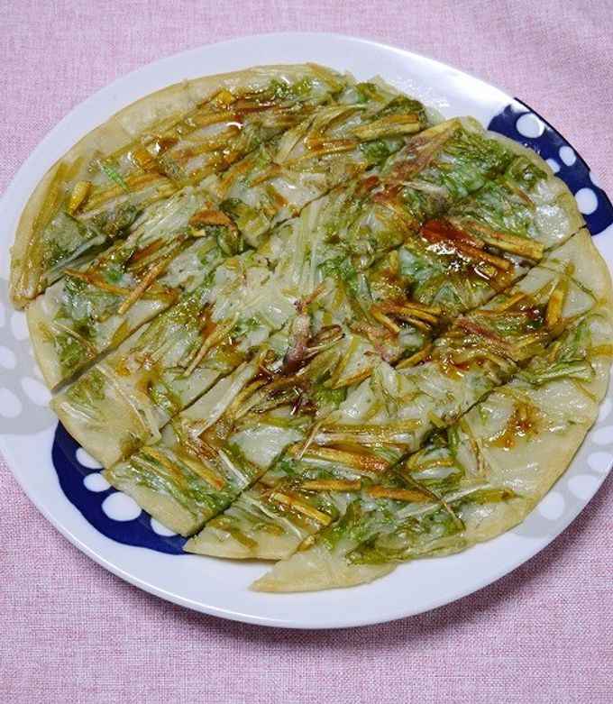 簡単！安納芋と水菜のチヂミ-レシピのメイン写真