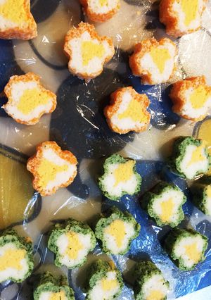 三色卵 お花形-レシピのメイン写真