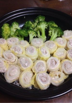タジン鍋で♪白菜の豚ロール巻き-レシピのメイン写真