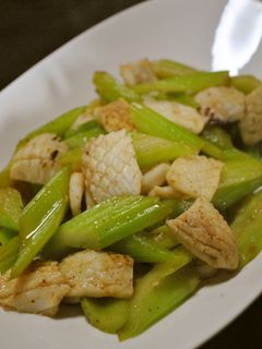 イカとセロリの炒め物-レシピのメイン写真