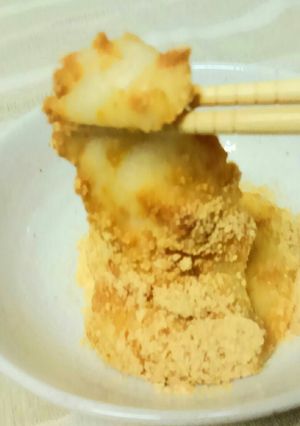 切り餅がこんなにのび~る*きな粉餅-レシピのメイン写真