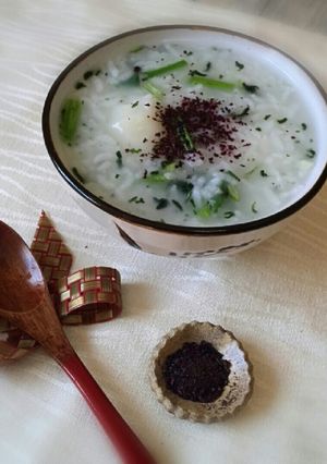 粥柱(餅)入り七草粥で！無病息災を願う-レシピのメイン写真