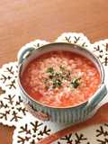 電子レンジで！トマトのチーズお粥