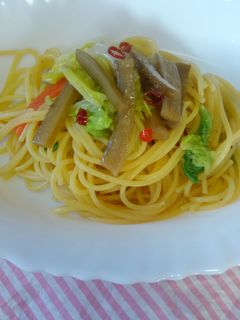 きんぴらde中華風パスタ♪-レシピのメイン写真