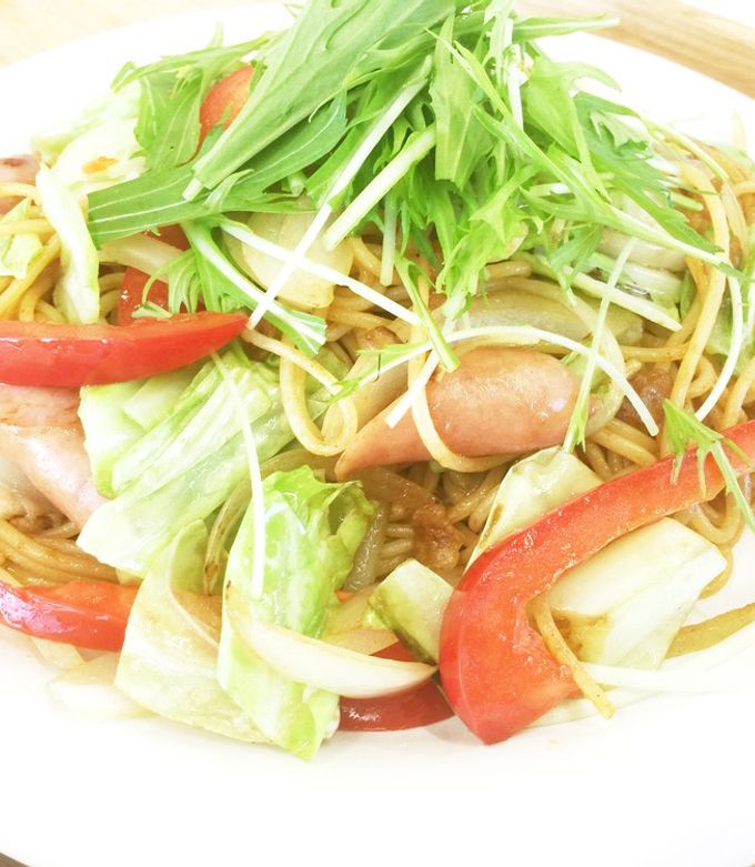パスタでお手軽焼きスパ♪-レシピのメイン写真