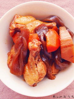 鶏手羽元で筑前煮-レシピのメイン写真