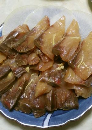 ぶりの昆布締め（みりん醤油味）-レシピのメイン写真