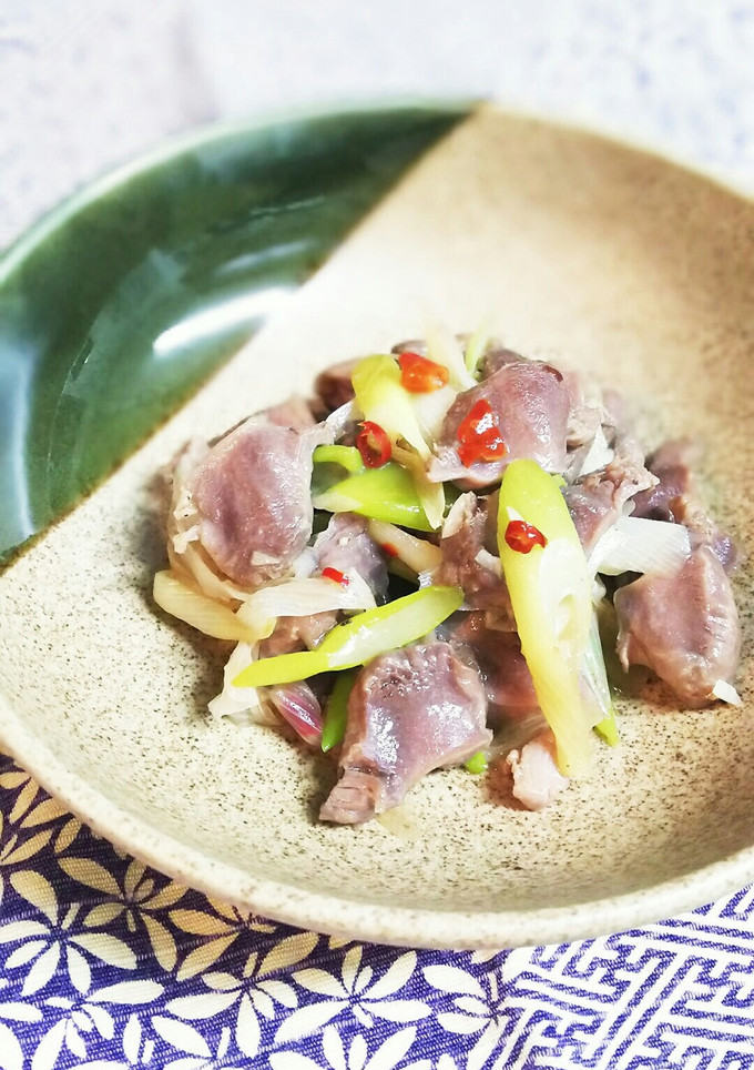おつまみに簡単♪砂肝と長ねぎの香味炒め-レシピのメイン写真