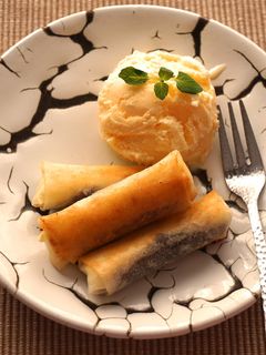 あんこ×クリームチーズのスイーツ春巻き-レシピのメイン写真